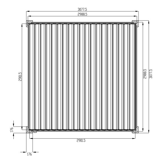 ROTA LOUVERED PERGOLA 3m x 3m