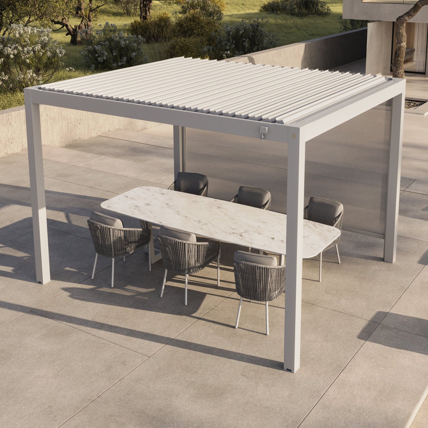 LUXE MANUAL LOUVERED PERGOLA 3m x 12m